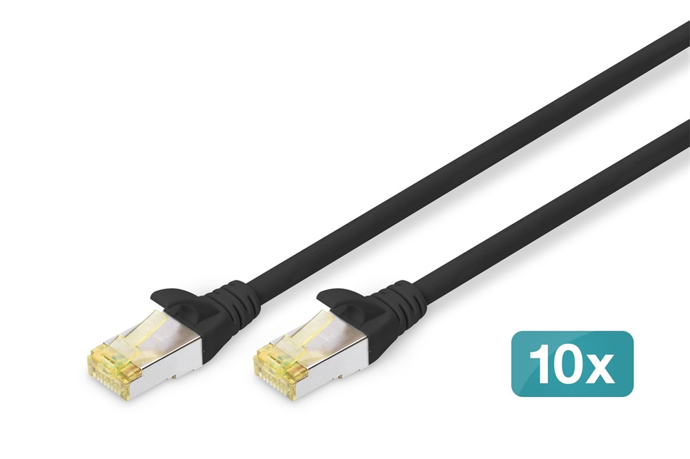 DIGITUS DN-10-SET-1-B 10" Komplett hálózati fekete rack szekrény készlet