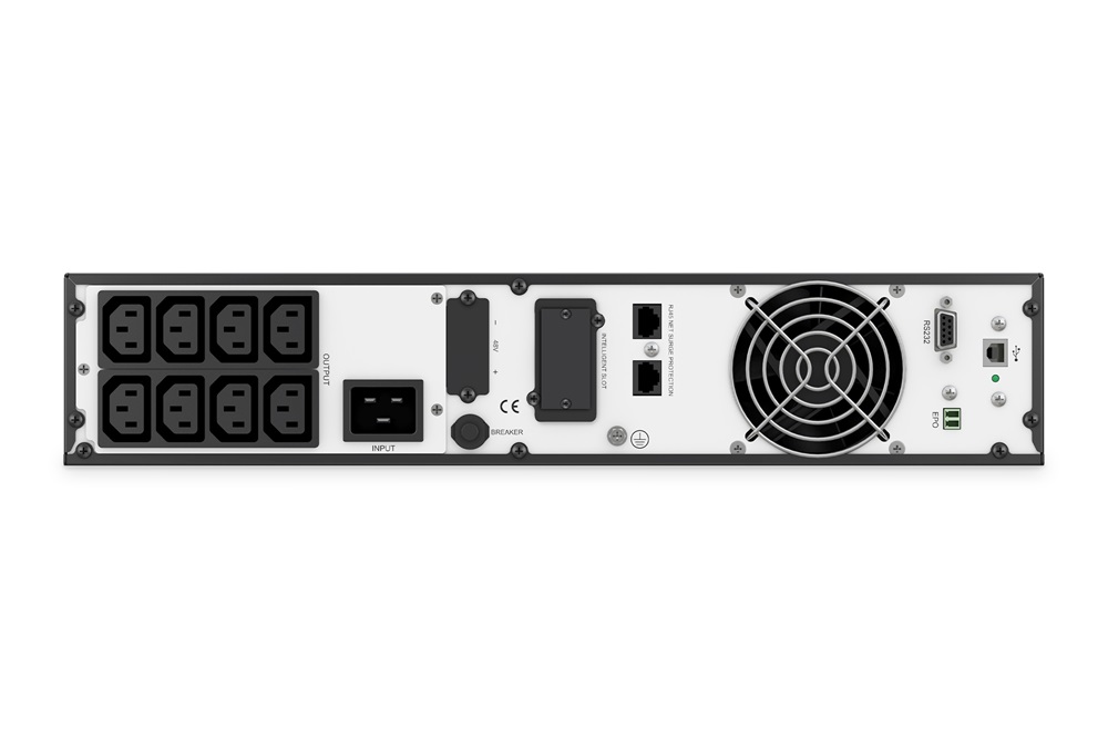 DIGITUS DN-170095 2000VA 2000W fekete online rack szünetmentes tápegység