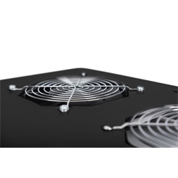 DIGITUS DN-19 FAN-2-B-N 2-es termosztátos fekete tetőventilátor Unique/Dynamic Basic rackszekrényhez