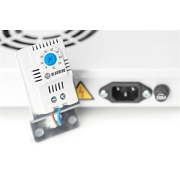 DIGITUS DN-19 FAN-2-HO 2-es termosztátos szürke tető/fiók ventilátor