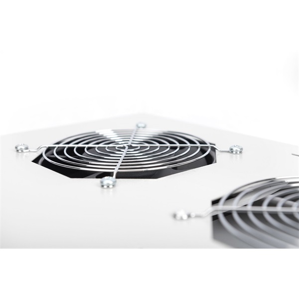 DIGITUS DN-19 FAN-2-N 2-es termosztátos szürke tetőventilátor Unique/Dynamic Basic rackszekrényhez