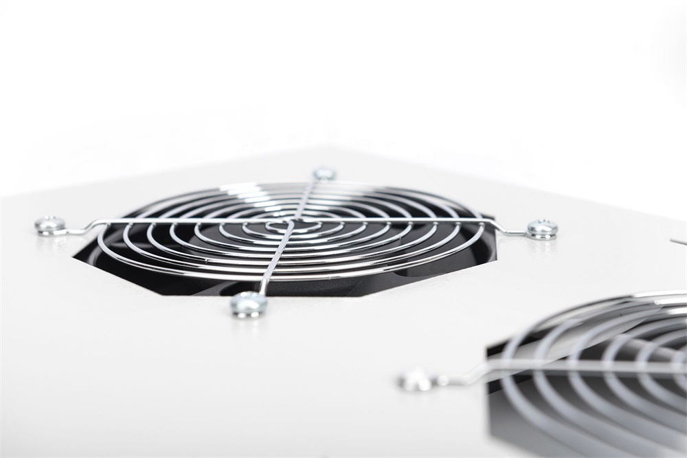 DIGITUS DN-19 FAN-2-N 2-es termosztátos szürke tetőventilátor Unique/Dynamic Basic rackszekrényhez
