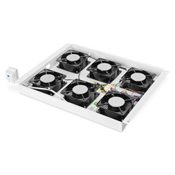 DIGITUS DN-19 FAN-6-SRV 6-os termosztátos szürke tetőventilátor Unique szerverszekrényhez