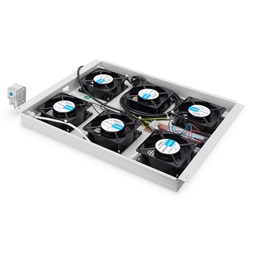 DIGITUS DN-19 FAN-6-SRV 6-os termosztátos szürke tetőventilátor Unique szerverszekrényhez