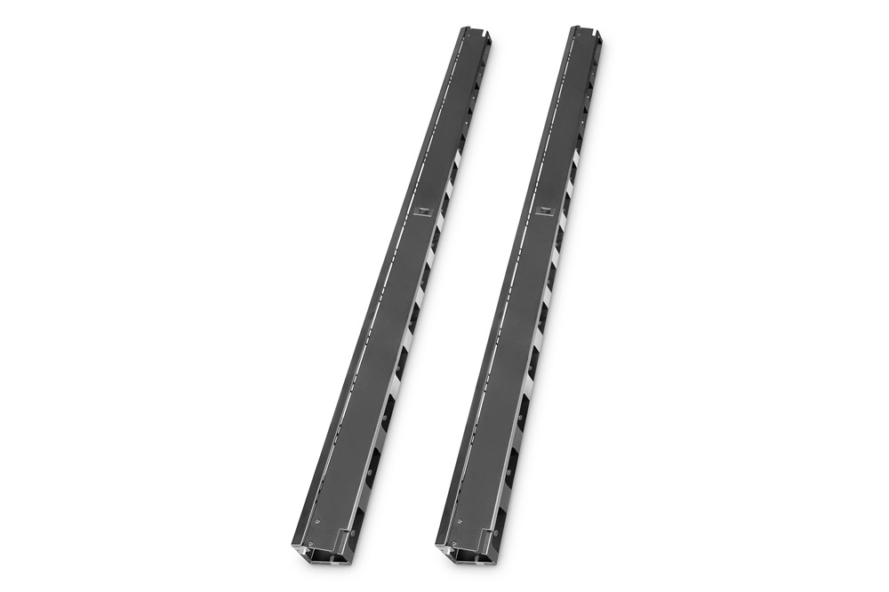 DIGITUS DN-19 ORG-42U-B 19” 42U függőleges fekete kábelvezető csatorna pár