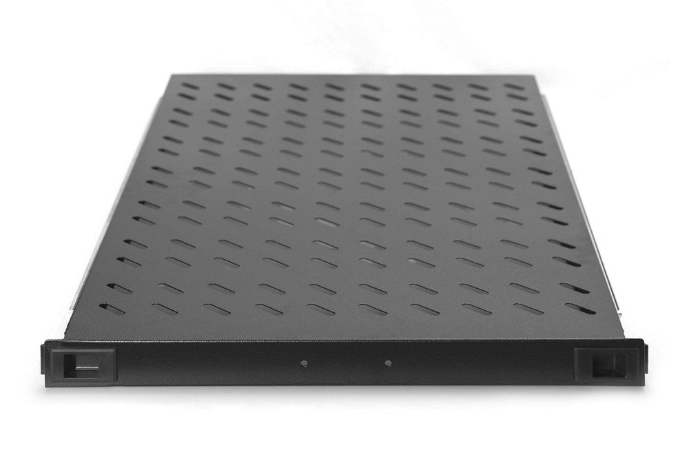 DIGITUS DN-19 TRAY-2-1000SW 19" 1U 720mm mély 100kg fekete fix polc