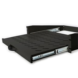 DIGITUS DN-19-TRAY-2-450-SW 19" 2U 352mm mély 30kg fekete kihúzható polc