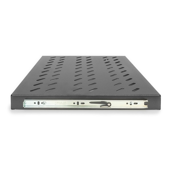 DIGITUS DN-19 TRAY-2-600-SW 19" 1U 345mm mély 25kg fekete kihúzható polc