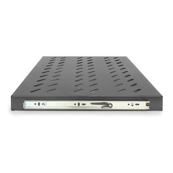 DIGITUS DN-19 TRAY-2-600-SW 19" 1U 345mm mély 25kg fekete kihúzható polc