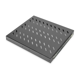 DIGITUS DN-19 TRAY-2-600-SW 19" 1U 345mm mély 25kg fekete kihúzható polc