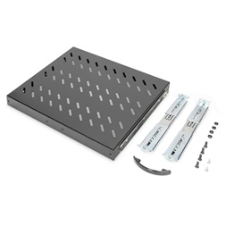 DIGITUS DN-19 TRAY-2-600-SW 19" 1U 345mm mély 25kg fekete kihúzható polc