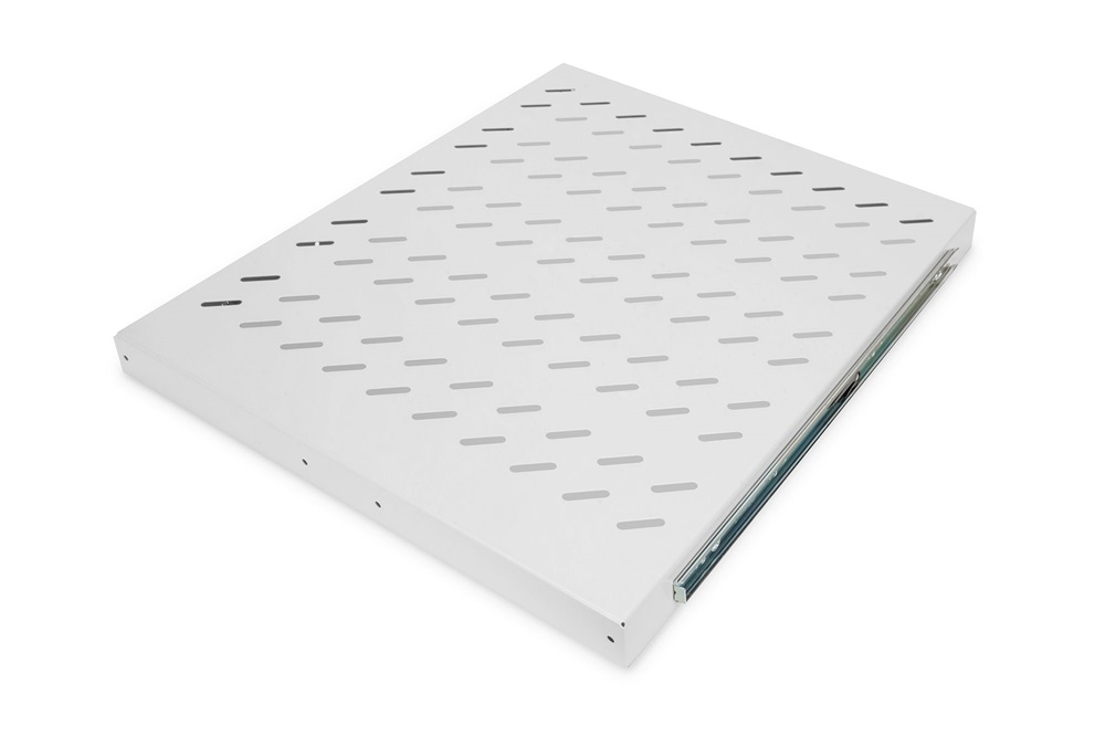 DIGITUS DN-19 TRAY-2-800 19" 1U 568mm mély 25kg szürke kihúzható polc