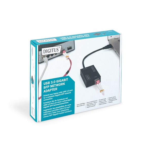 DIGITUS DN-3026 USB 3.0 Gigabit SFP hálózati adapter