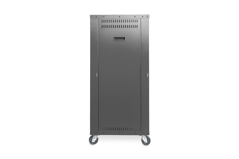 DIGITUS DN-48002 19" 21U 1000x507x460mm lapraszerelt fekete hálózati szekrény kerekekkel