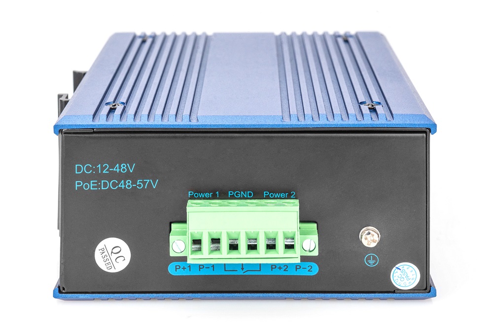 DIGITUS DN-650106 8port 10/100 falra szerelhető ipari switch