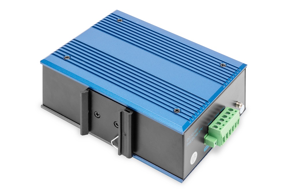 DIGITUS DN-650106 8port 10/100 falra szerelhető ipari switch