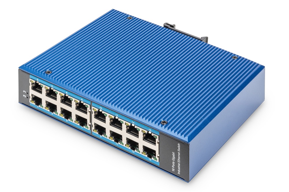 DIGITUS DN-651129 16x GbE Lan port nem menedzselhető ipari switch