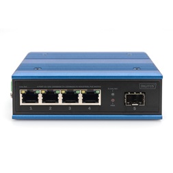 DIGITUS DN-651135 4x GbE Lan port 1x SFP port PoE 100W nem menedzselhető ipari switch