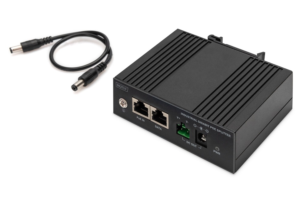 DIGITUS DN-651140 Gigabit 1x GbE Lan port ipari 60W PoE Splitter
