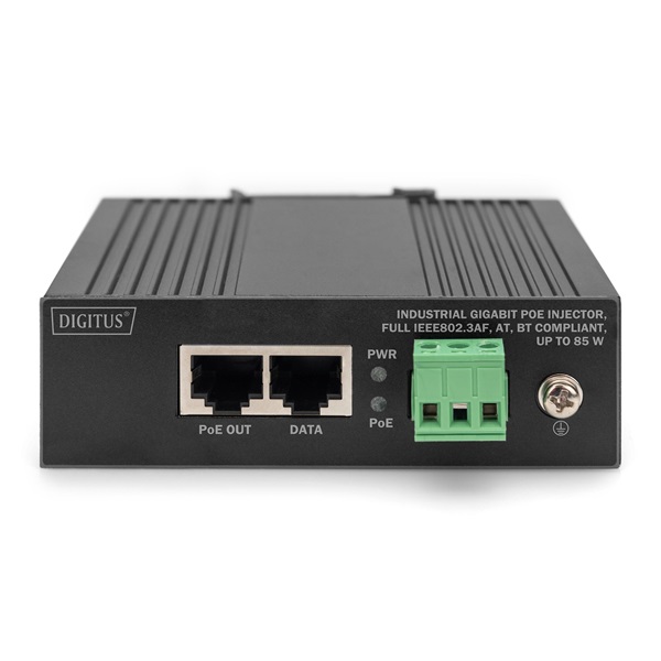 DIGITUS DN-651141 Gigabit 1x GbE Lan port 85W ipari PoE Injector