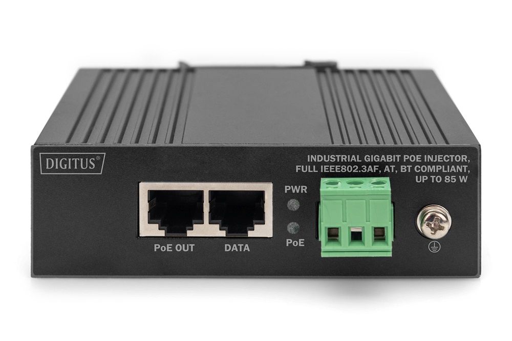 DIGITUS DN-651141 Gigabit 1x GbE Lan port 85W ipari PoE Injector
