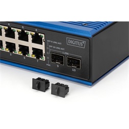 DIGITUS DN-651150 8x GbE Lan port 2x SFP port menedzselhető ipari switch