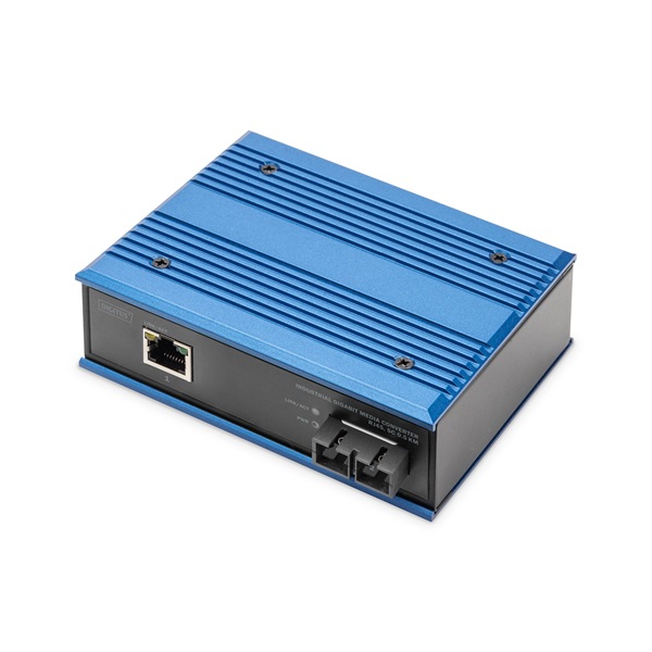 DIGITUS DN-652101-1 Gigabit 1x GbE Lan port 1x SC duplex multimodusú 500m ipari média konverter