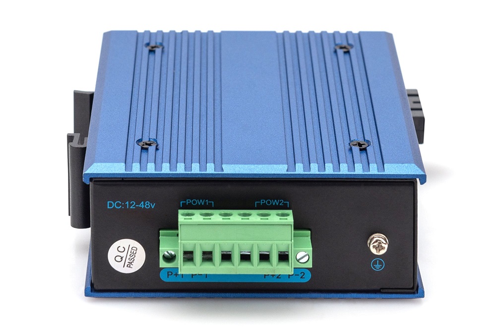 DIGITUS DN-652102-1 Gigabit 1x GbE Lan port 1x SC duplex monomódusú 20km ipari média konverter