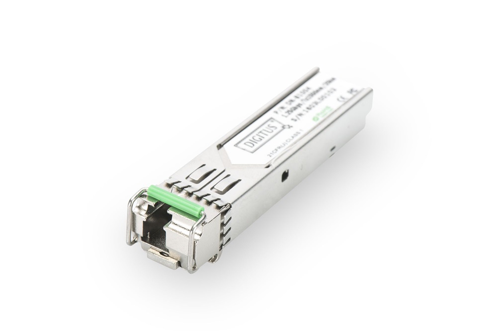 DIGITUS DN-81004-01 Gigabit monomódusú BiDi egyszálas x1550nm/Rx1310nm LC Simplex 20km HP kompatibilis SFP modul