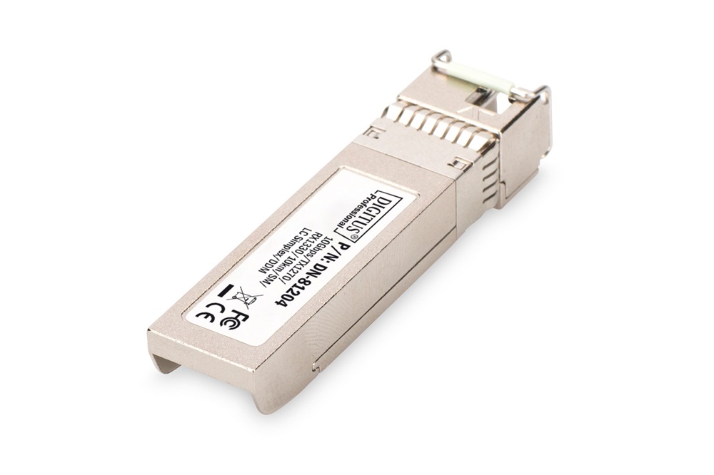 DIGITUS DN-81204 10 Gigabit monomódusú BiDi egyszálas DDM Tx1270/Rx1330 10km SFP+ modul