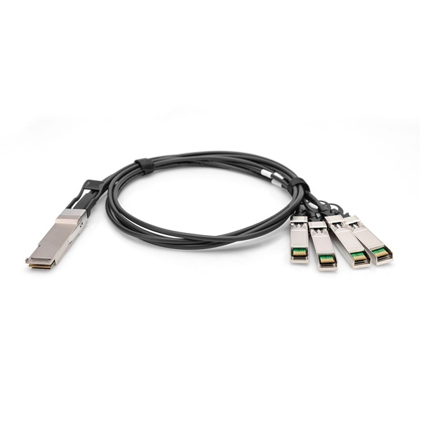 DIGITUS DN-81323 1x QSFP+ 40G 4x 10G SFP+ Breakout  DAC kábel 3m