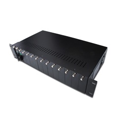DIGITUS DN-82000 19" 1U 14 férőhelyes média konverter sasszé