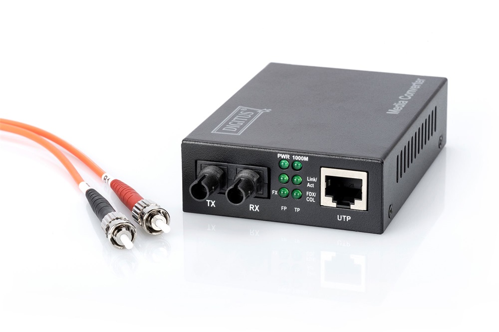 DIGITUS DN-82110-1 Gigabit 1x GbE Lan port 1x ST duplex média konverter