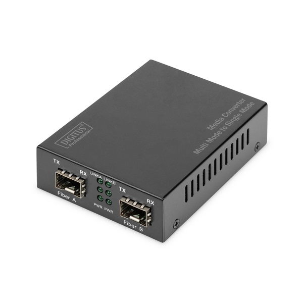 DIGITUS DN-82133 Gigabit multimodusú/monomódusú SFP modul nélküli média konverter
