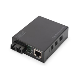 DIGITUS DN-82150 Gigabit multimodusú 500m PoE  SC média konverter