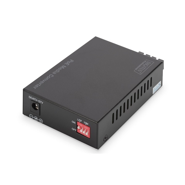 DIGITUS DN-82150 Gigabit multimodusú 500m PoE  SC média konverter
