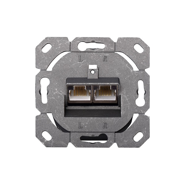 DIGITUS DN-9002-N Cat5E Modulo50 dupla falon kívüli aljzat 2xRJ45 árnyékolt csatlakozóval