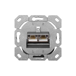 DIGITUS DN-9006-N Cat6 Modulo50 dupla falon kívüli aljzat 2xRJ45 árnyékolt csatlakozóval