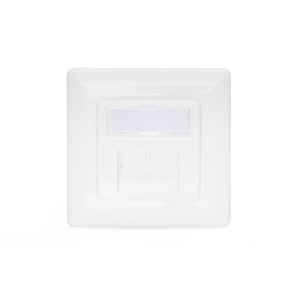 DIGITUS DN-9007-1 Cat6A Modulo50 dupla süllyesztett aljzat 2xRJ45 árnyékolt csatlakozóval
