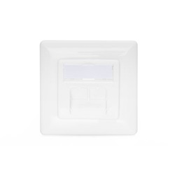 DIGITUS DN-9007-1 Cat6A Modulo50 dupla süllyesztett aljzat 2xRJ45 árnyékolt csatlakozóval