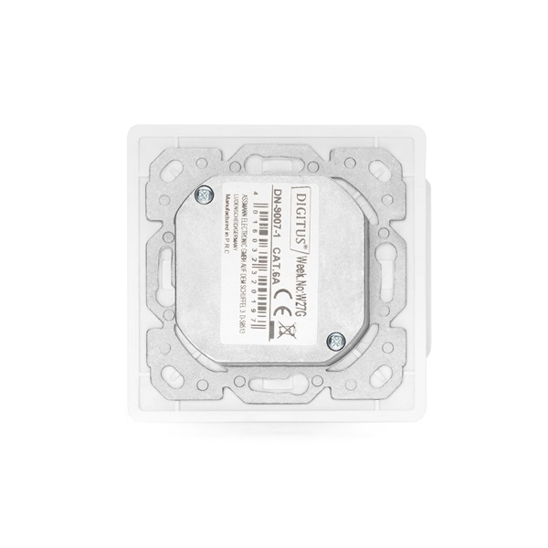 DIGITUS DN-9007-1 Cat6A Modulo50 dupla süllyesztett aljzat 2xRJ45 árnyékolt csatlakozóval