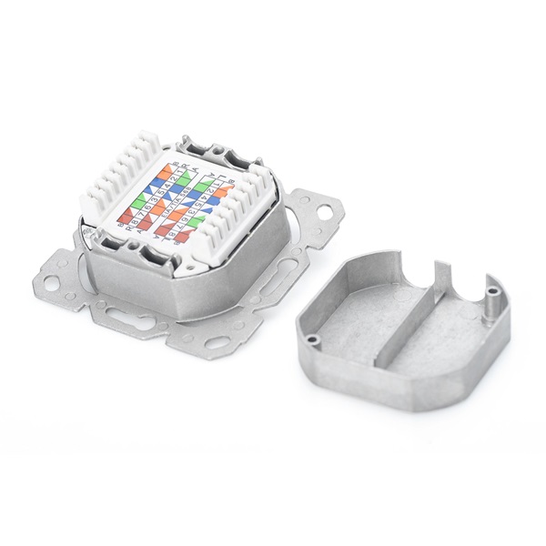 DIGITUS DN-9007-1 Cat6A Modulo50 dupla süllyesztett aljzat 2xRJ45 árnyékolt csatlakozóval