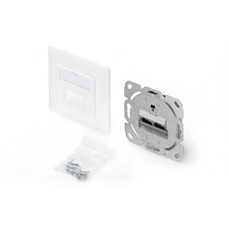 DIGITUS DN-9007-1 Cat6A Modulo50 dupla süllyesztett aljzat 2xRJ45 árnyékolt csatlakozóval