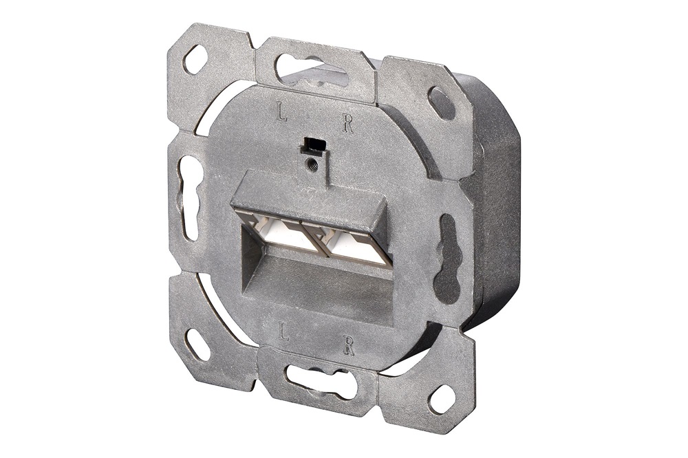 DIGITUS DN-9007-S-1 Cat6A Modulo50 dupla falon kívüli aljzat 2xRJ45 árnyékolt csatlakozóval