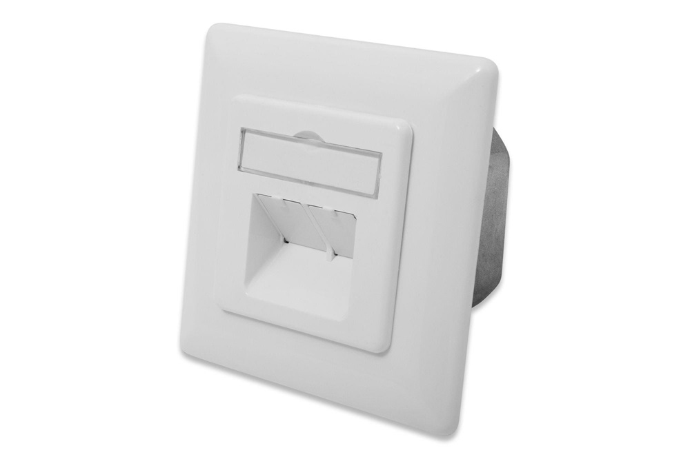 DIGITUS DN-9007-S-1 Cat6A Modulo50 dupla falon kívüli aljzat 2xRJ45 árnyékolt csatlakozóval