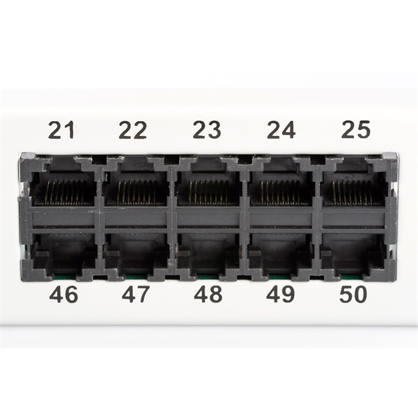 DIGITUS DN-91350-1 50port 19" 1U CAT3 ISDN árnyékolatlan Patch Panel