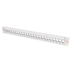 DIGITUS DN-91410-LF 24port 19" 1U  moduláris szürke árnyékolt Patch Panel