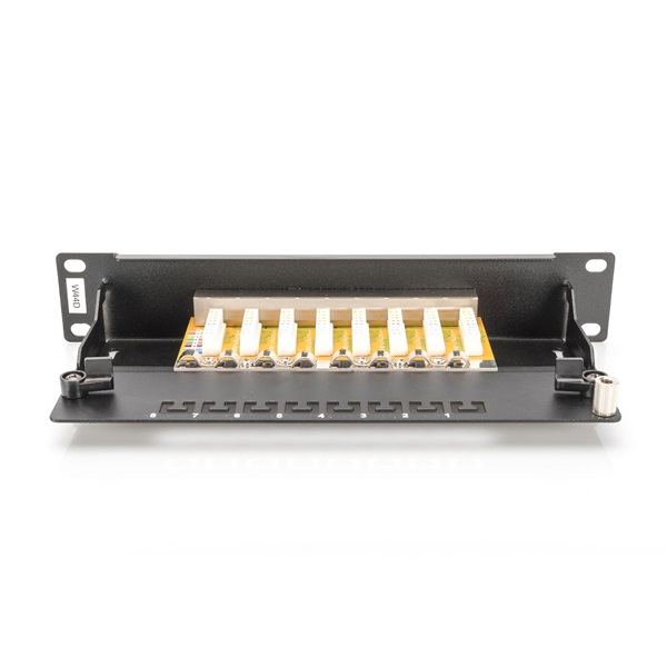 DIGITUS DN-91608S CAT6 8port 10" 1U fekete árnyékolt Patch Panel