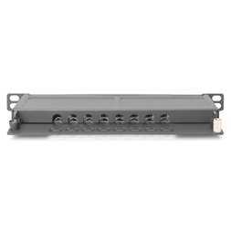 DIGITUS DN-91608S-SL-EA CAT6A 8port 10" 0,5U fekete árnyékolt Patch Panel