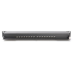 DIGITUS DN-91616S-B CAT6 16port 19" 1U fekete árnyékolt Patch Panel